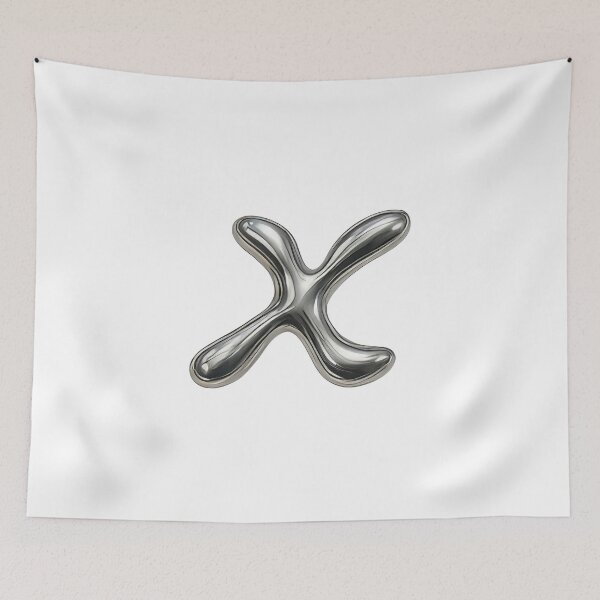 Item preview, Initial X - 3D Liquid Metal Font designed and sold by uncoXab.