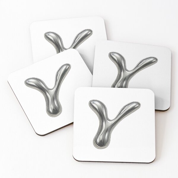 Item preview, Initial Y - 3D Liquid Metal Font designed and sold by uncoXab.