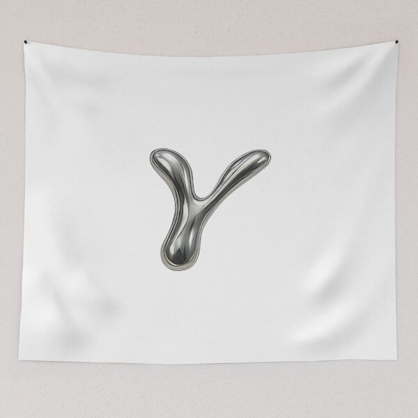 Item preview, Initial Y - 3D Liquid Metal Font designed and sold by uncoXab.
