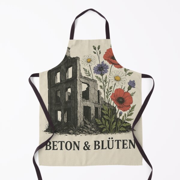 Item preview, Castrop – Concrete & Blossoms | Ruhrpott posters with wildflowers & industrial romance designed and sold by Domci.