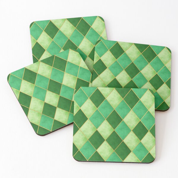 Item preview, Green Diamond Lattice Pattern designed and sold by Linda Roisum.