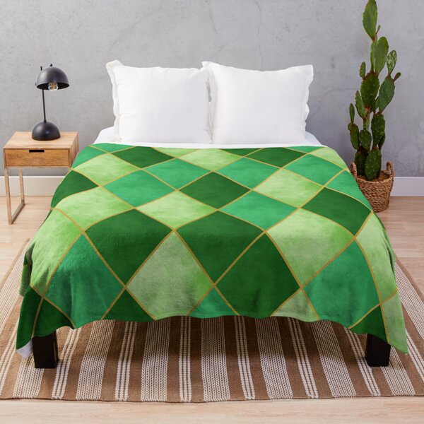 Item preview, Green Diamond Lattice Pattern designed and sold by Linda Roisum.