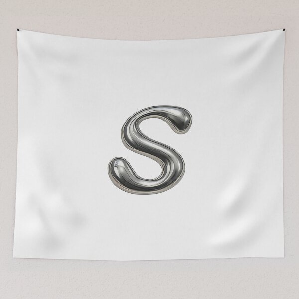 Item preview, Initial S - 3D Liquid Metal Font designed and sold by uncoXab.