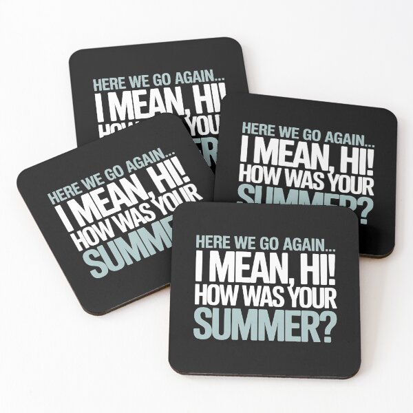 Item preview, Here We Go Again I Mean Hi How Was Your Summer - This is the perfect gift for a teacher, student, or college kid who faces the back-to-school season with a sense of humor. designed and sold by ZyziowskyArt.