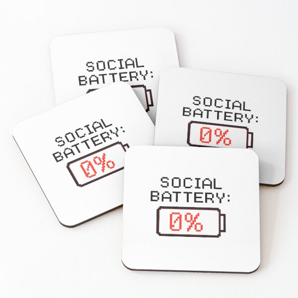 Item preview, Social Battery: 0% designed and sold by Uglyandcute.