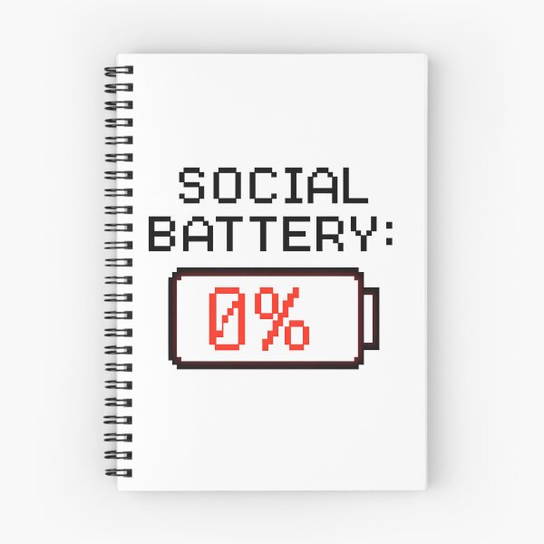 Item preview, Social Battery: 0% designed and sold by Uglyandcute.