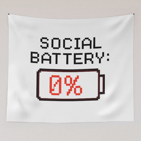 Item preview, Social Battery: 0% designed and sold by Uglyandcute.