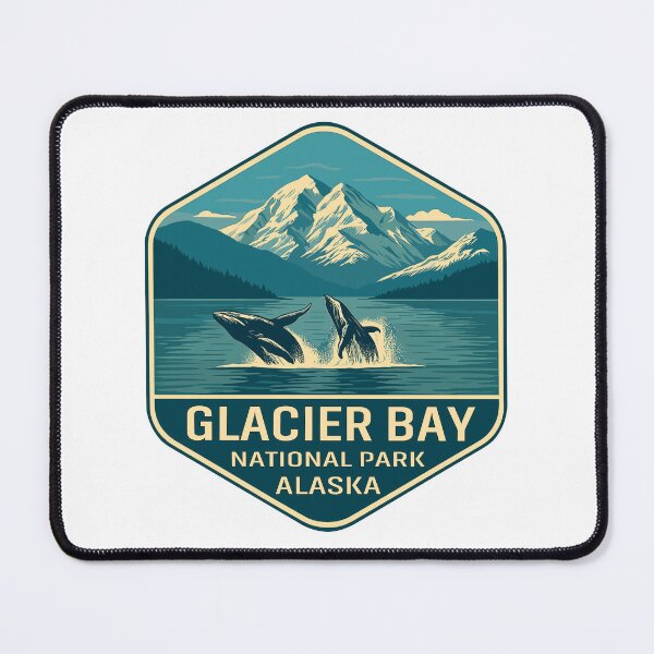 Item preview, Glacier Bay National Park Retro Alaska Sticker designed and sold by Ismeal Von.
