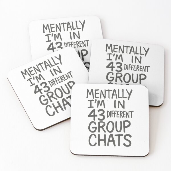 Item preview, Funny Anxiety Shirt Mentally In Group Chats designed and sold by Uglyandcute.