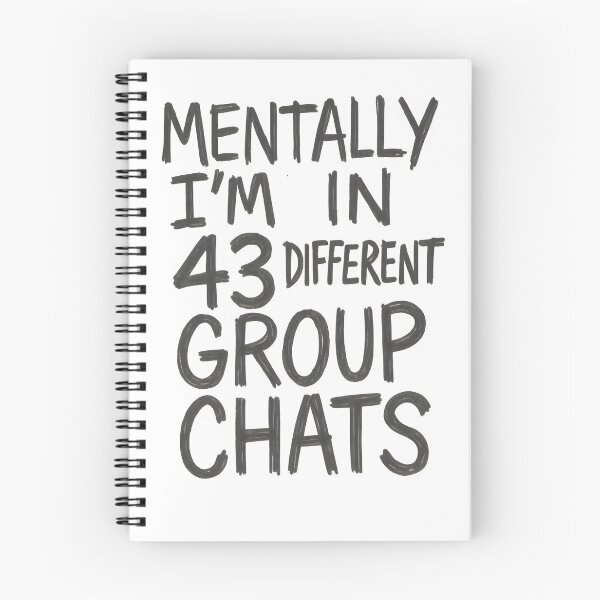 Item preview, Funny Anxiety Shirt Mentally In Group Chats designed and sold by Uglyandcute.