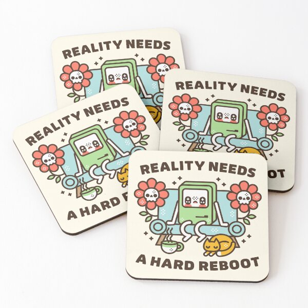 Item preview, Reality Needs a Hard Reboot – Existential Retro Computer Design designed and sold by musingtreeart.