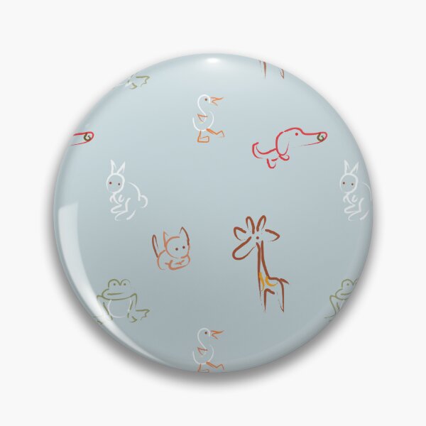 Item preview, Whimsical Animal Doodle Pattern designed and sold by Kara Draws.