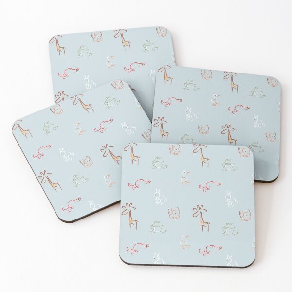 Item preview, Whimsical Animal Doodle Pattern designed and sold by Kara Draws.