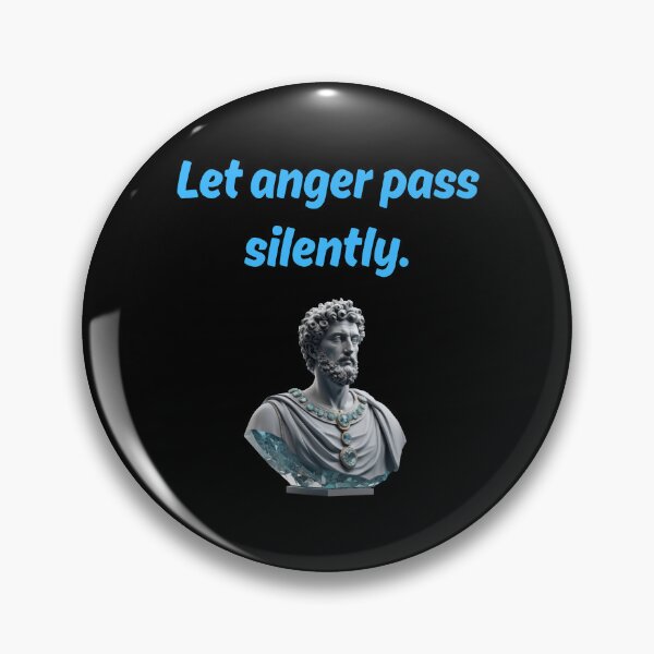 Item preview, Let anger pass silently - Marcus Aurelius White Zircon Stone Stoic Statue designed and sold by LexaArtworks.