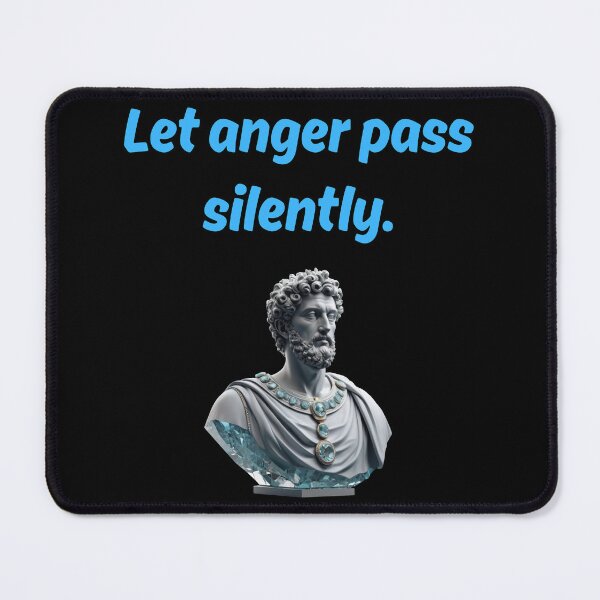 Item preview, Let anger pass silently - Marcus Aurelius White Zircon Stone Stoic Statue designed and sold by LexaArtworks.