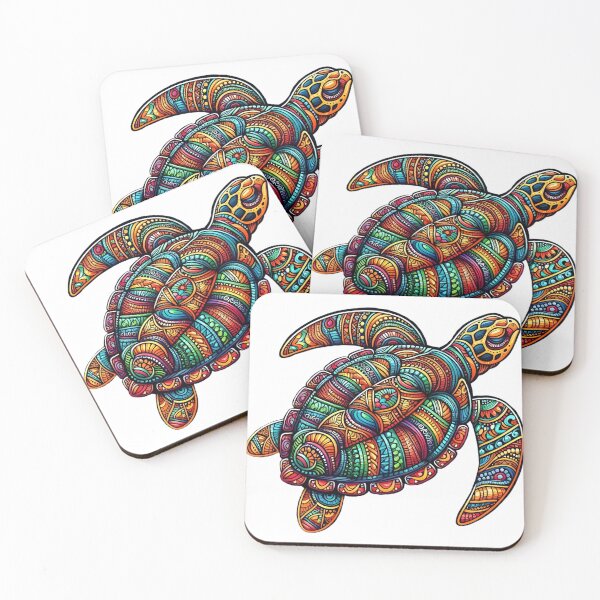 Item preview, Totle the Tribal Turtle – Transparent Background Design designed and sold by Zaru Art Studio.