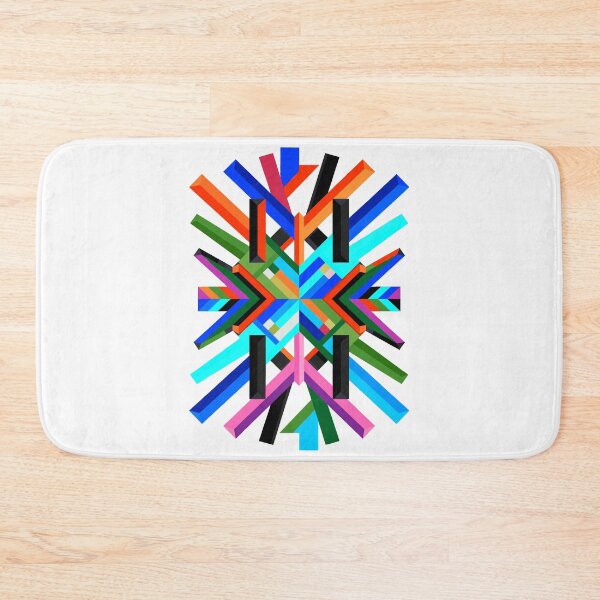 Item preview, Bold 3D Geometric Starburst – Colourful Abstract T-Shirt for Art & Design Lovers designed and sold by paulo silveira.