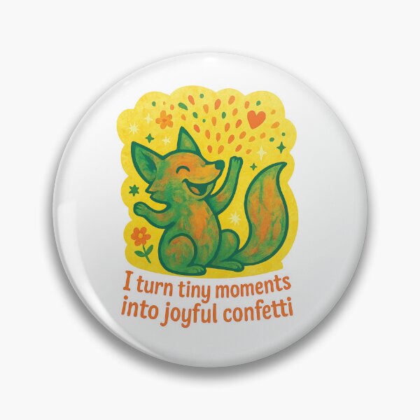 Item preview, Joyful Fox Positive Vibes designed and sold by Madeline Binder Art & Design.