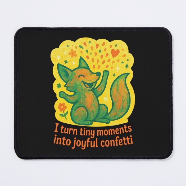 Item preview, Joyful Fox Positive Vibes designed and sold by Madeline Binder Art & Design.