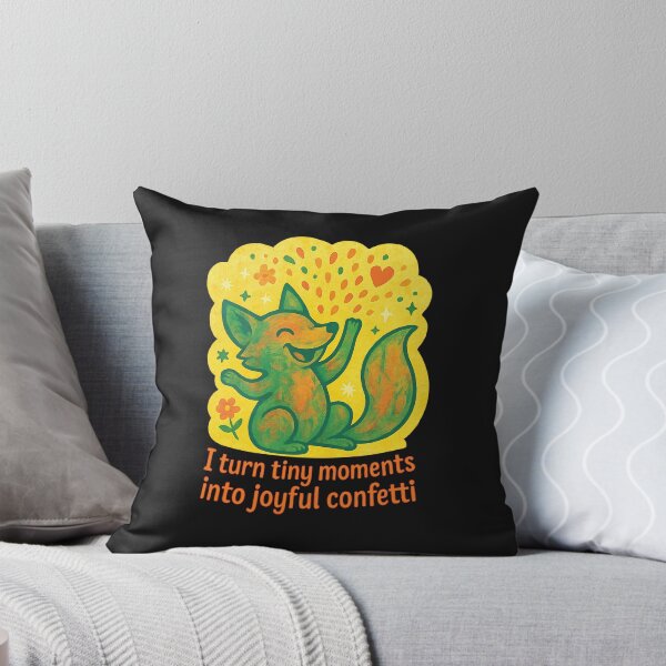 Item preview, Joyful Fox Positive Vibes designed and sold by Madeline Binder Art & Design.