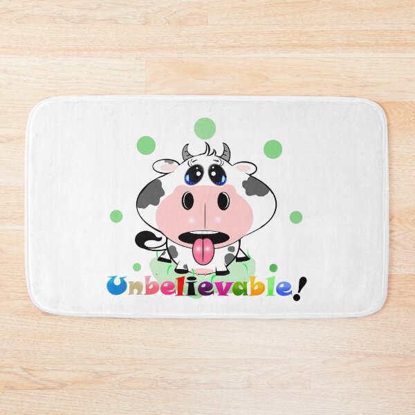 Item preview, That’s an unbelievable expression on the cute cow! designed and sold by Shirley cute art .