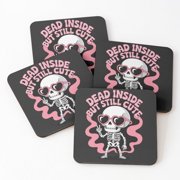 Item preview, Dead Inside But Still Cute Skeleton designed and sold by Ketique.