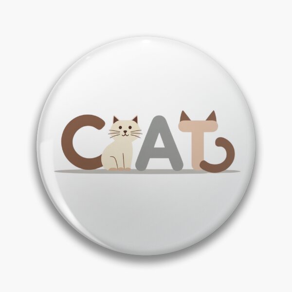 Item preview, Cat Typography Logo – Cute Minimalist Animal Lettering designed and sold by Jenbaido.