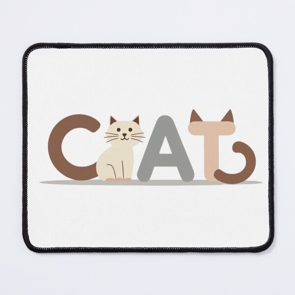 Item preview, Cat Typography Logo – Cute Minimalist Animal Lettering designed and sold by Jenbaido.