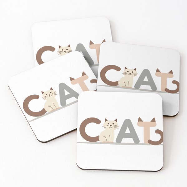 Item preview, Cat Typography Logo – Cute Minimalist Animal Lettering designed and sold by Jenbaido.