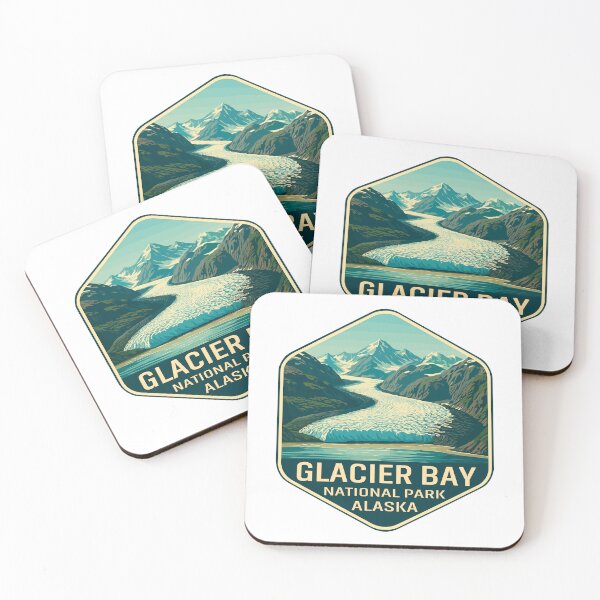 Item preview, Glacier Bay National Park Retro Alaska Sticker designed and sold by Ismeal Von.