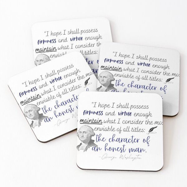 Item preview, Character of a Honest Man - Washington designed and sold by stella literarium.