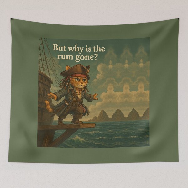 Item preview, Captain Purrrow and the Missing Rum designed and sold by EfraimFunArt.