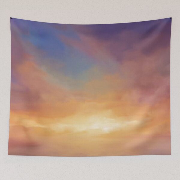 Item preview, Colorful sunset sky with soft clouds and warm hues  designed and sold by MTShoppingLine.