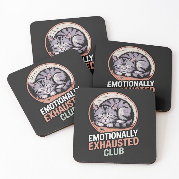 Item preview, Emotionally Exhausted Cat Club designed and sold by Ketique.
