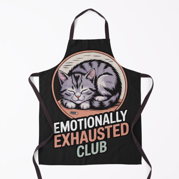 Item preview, Emotionally Exhausted Cat Club designed and sold by Ketique.