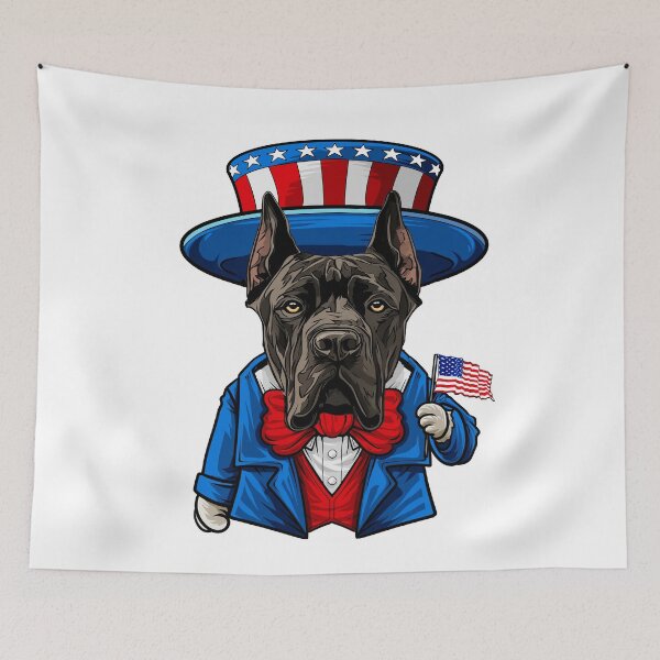 Artikelvorschau, Lustiger amerikanischer Hund Cane Corso 4. Juli entworfen und verkauft von whyitsme.