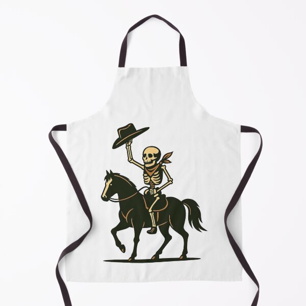 Item preview, Cowboy Skeleton Riding Horse Western Illustration designed and sold by ArtfulWeave.