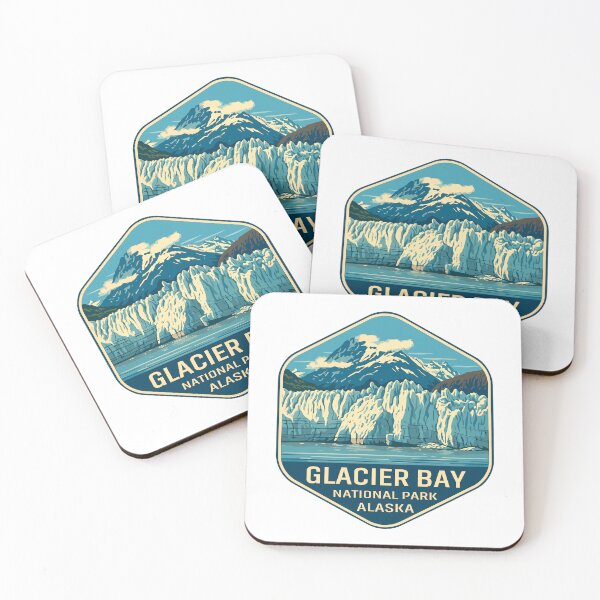 Item preview, Glacier Bay National Park Retro Alaska Sticker designed and sold by Ismeal Von.