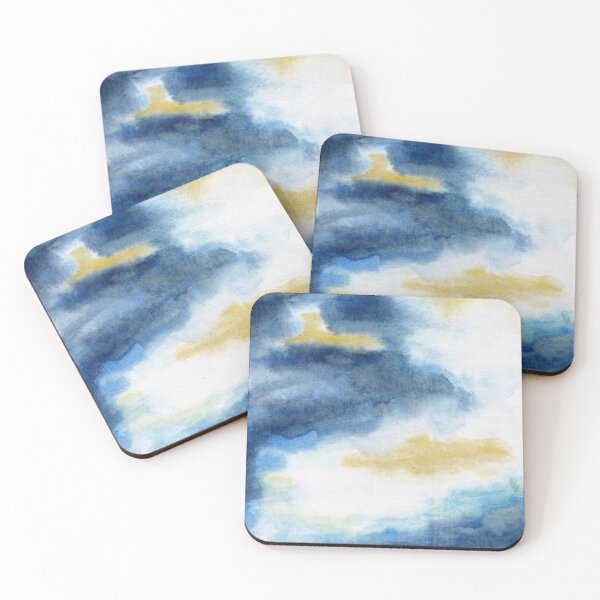 Item preview, Abstract blue watercolor background designed and sold by MTShoppingLine.