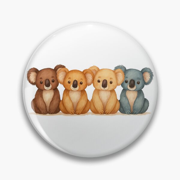 Item preview, Cute Koala Bears in Warm Earthy Tones designed and sold by ArtfulWeave.