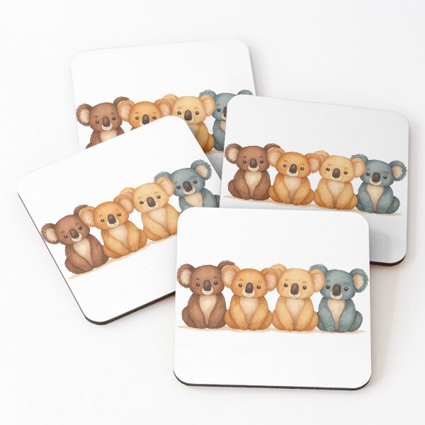 Item preview, Cute Koala Bears in Warm Earthy Tones designed and sold by ArtfulWeave.