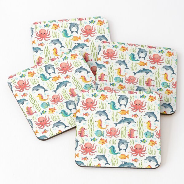 Item preview, Playful Marine Life Pattern designed and sold by Nakshtra25.