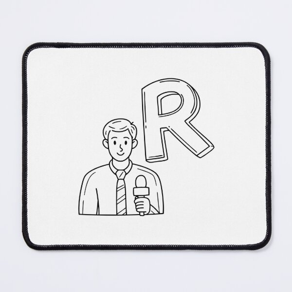 Item preview, An Illustration of letter R stand for Reporter designed and sold by rasagamastore.
