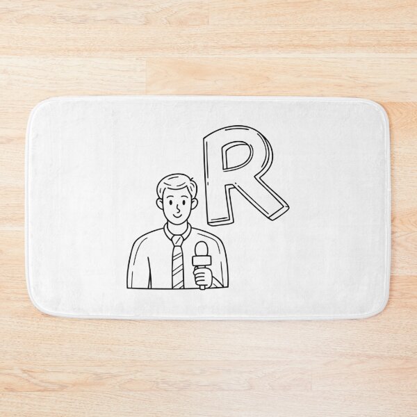 Item preview, An Illustration of letter R stand for Reporter designed and sold by rasagamastore.