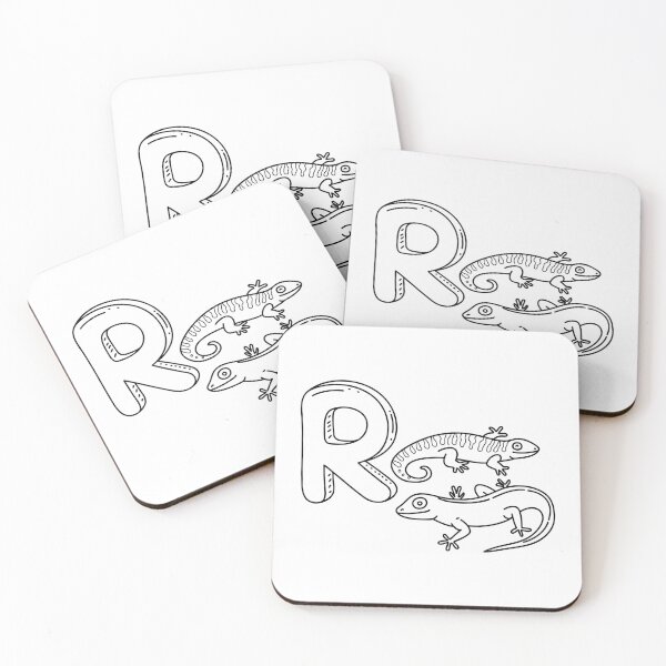 Item preview, An Illustration of letter R stand for Reptile designed and sold by rasagamastore.