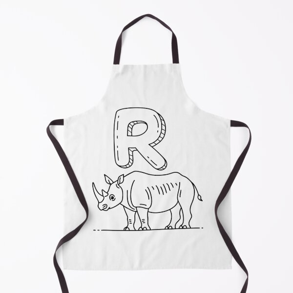 Item preview, An Illustration of letter R stand for Rhinoceros designed and sold by rasagamastore.