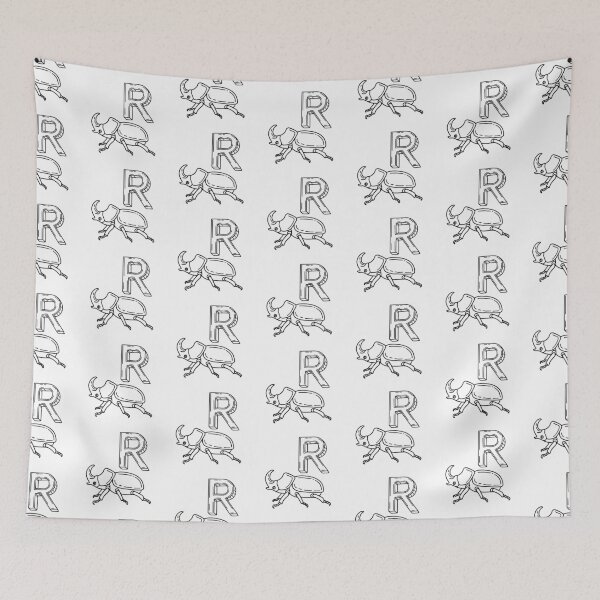 Item preview, An Illustration of letter R stand for Rhinoceros beetle designed and sold by rasagamastore.