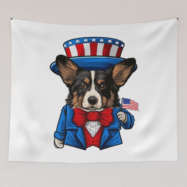 Item preview, Cardigan Welsh Corgi  4th of July designed and sold by whyitsme.