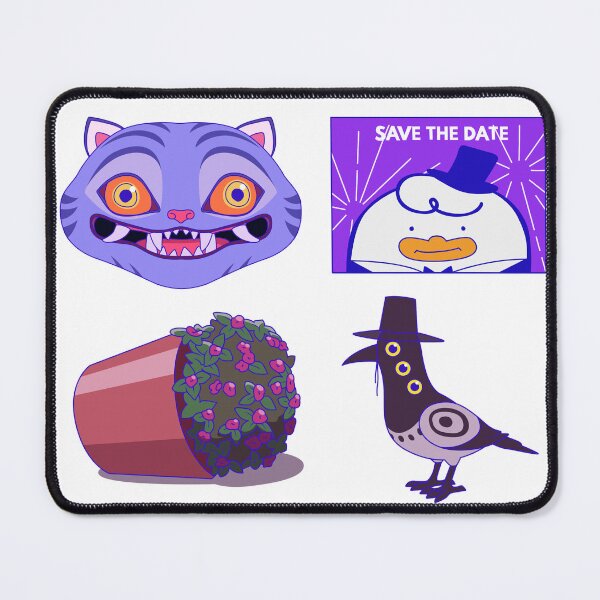 Item preview, Kpop Demon Hunters elements crow with hat card and demon cat designed and sold by Yangartworks.