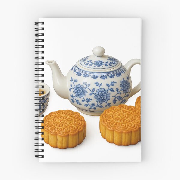 Item preview, Mid autumn festival tea set with mooncakes, isolated on transparent background, AI generated designed and sold by dvoevnore.